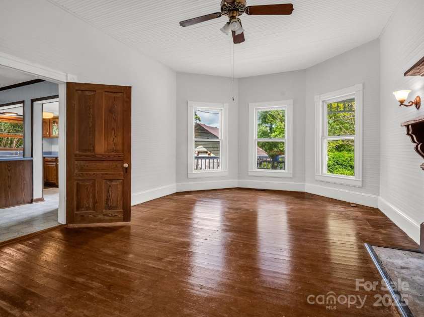 1111 Bills Creek Road, Lake Lure, NC 28746.  MLS# CAR4273811, YatesRealty ID 79. Front Living