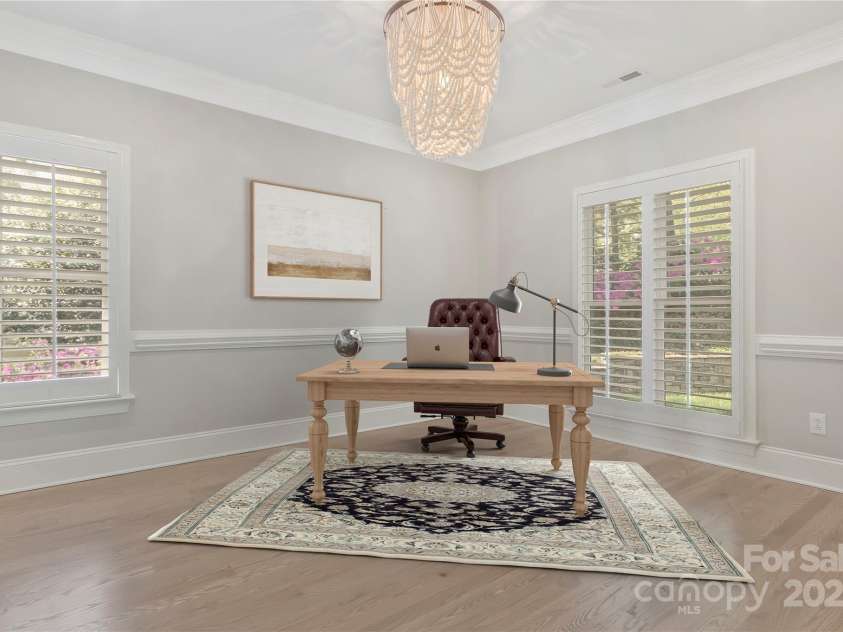 5538 Camelot Drive, Charlotte, NC 28270.  MLS# CAR4248094, YatesRealty ID 7900. Flex/office (virtually staged)