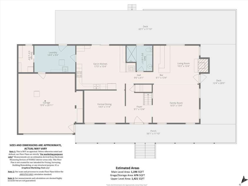 165 Foggy Cove Road, Waynesville, NC 28785.  MLS# CAR4311672, YatesRealty ID 7914. Main level floorplan