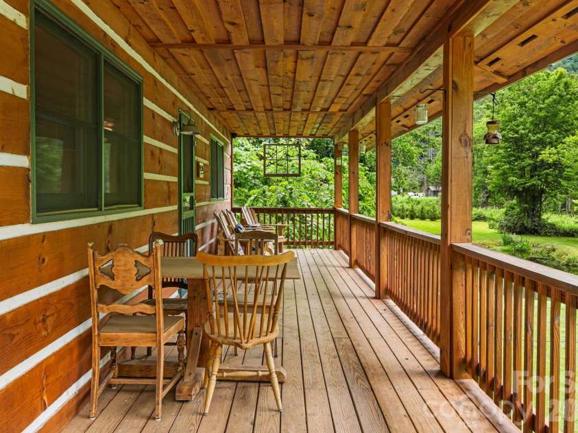 3245 Puncheon Fork Road, Mars Hill, NC 28754.  MLS# CAR4345903, YatesRealty ID 7943. Main Level Deck