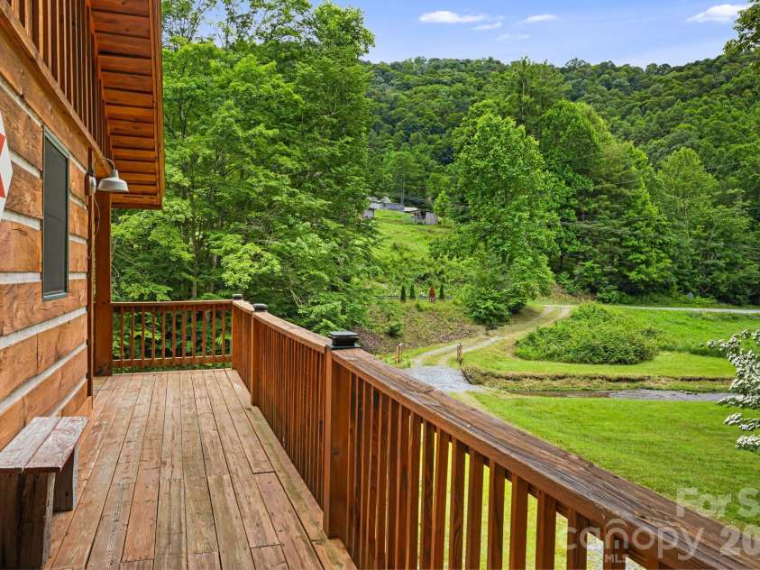 3245 Puncheon Fork Road, Mars Hill, NC 28754.  MLS# CAR4345903, YatesRealty ID 7943. Main Level Deck