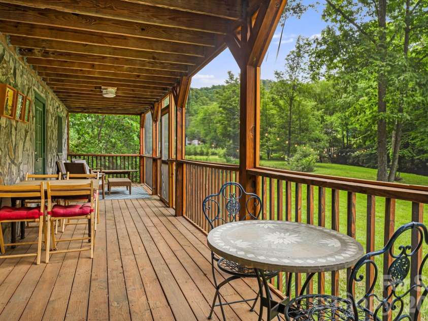 3245 Puncheon Fork Road, Mars Hill, NC 28754.  MLS# CAR4345903, YatesRealty ID 7943. Screened Porch Lower Level
