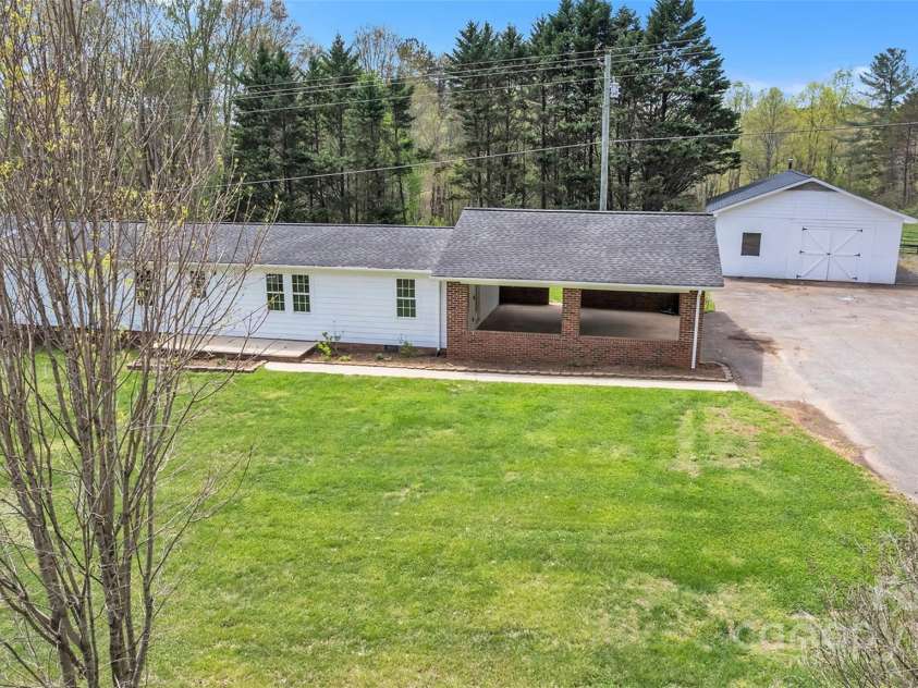 1975 Old Wilkesboro Road, Taylorsville, NC 28681.  MLS# CAR4243229, YatesRealty ID 7948. Aerial Front