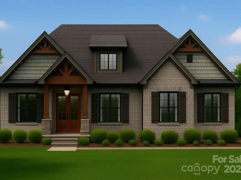 4734 Polk Ford Road, Stanfield, NC 28163.  MLS# CAR4321692, YatesRealty ID 7971. *representative rendering- full brick & sideload garage