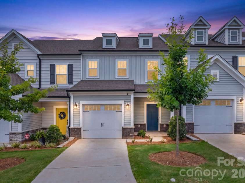 11012 Pagebrook Lane, Charlotte, NC 28214.  MLS# CAR4400227, YatesRealty ID 798. Front Exterior (Twilight)