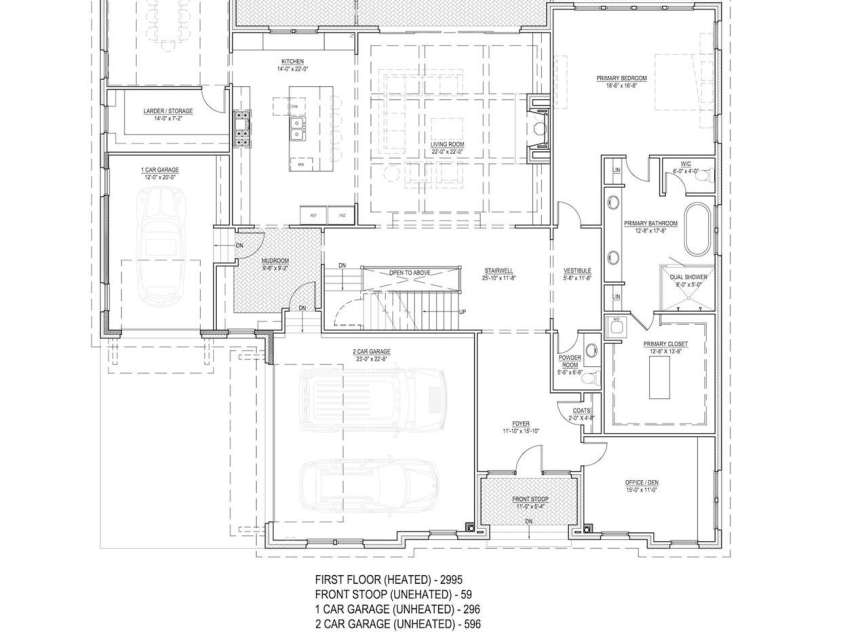 1430 Samuel Spencer Parkway, Davidson, NC 28036.  MLS# CAR4305336, YatesRealty ID 8. Main Level Floor Plan