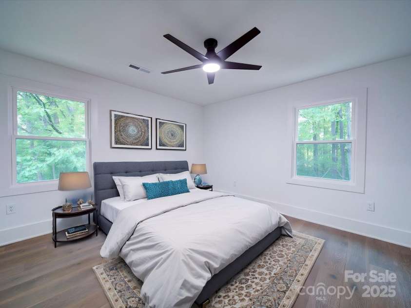 300 Leeper Avenue, Belmont, NC 28012.  MLS# CAR4250374, YatesRealty ID 8000. Virtually Staged Primary Bedroom