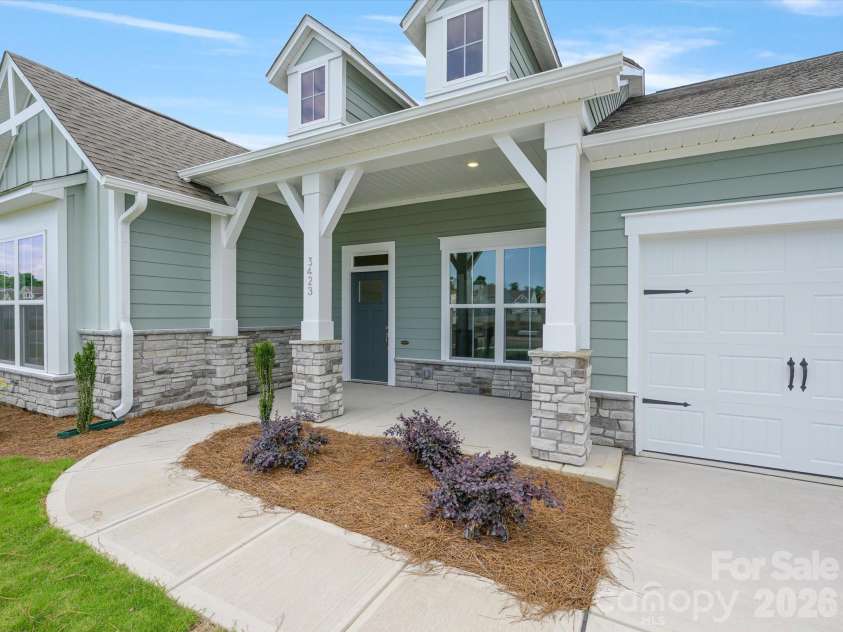 3423 Charolais Lane, Harrisburg, NC 28075.  MLS# CAR4359035, YatesRealty ID 8007. Front Porch