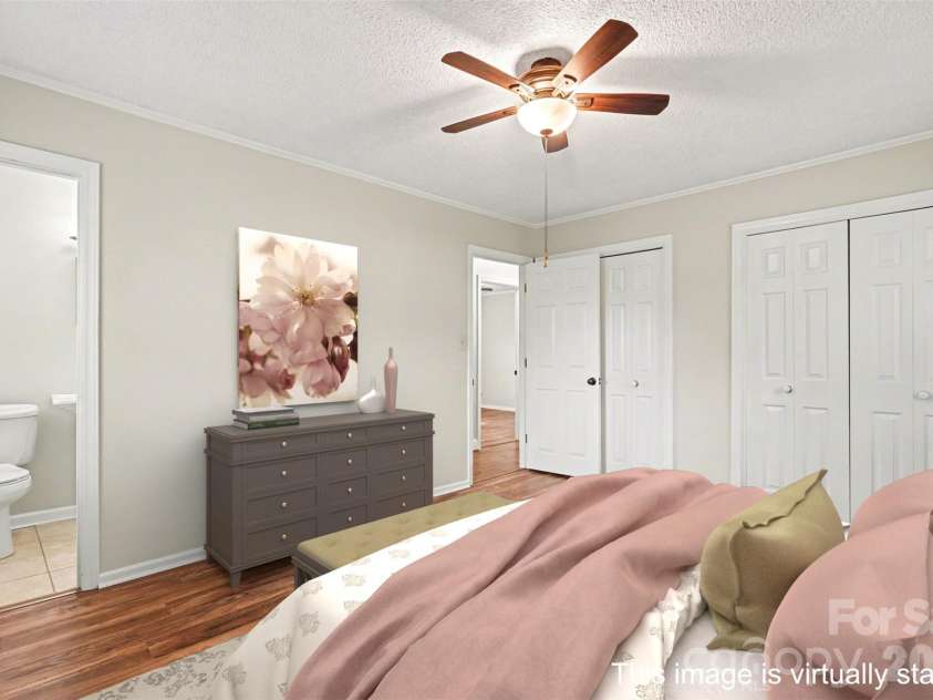 204 Country Club Circle, Shelby, NC 28150.  MLS# CAR4343537, YatesRealty ID 8012. *Virtually staged photo...The primary has two closets...