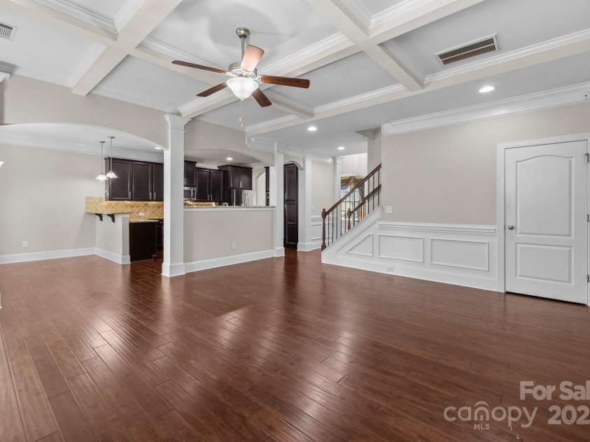 12515 Hashanli Place, Matthews, NC 28105.  MLS# CAR4221773, YatesRealty ID 8015. Coffered Ceiling
