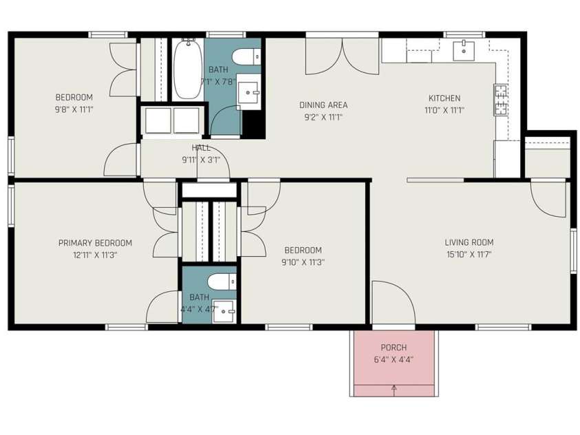 537 Kentbrook Drive, Charlotte, NC 28213.  MLS# CAR4351215, YatesRealty ID 8016. 