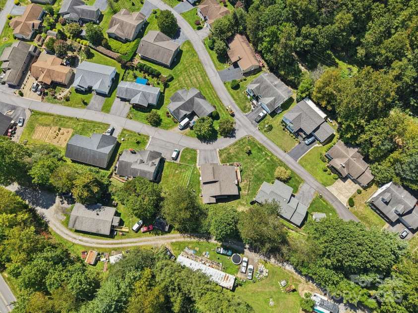 126 Pasco Loop, Waynesville, NC 28785.  MLS# CAR4301663, YatesRealty ID 8018. Aerial