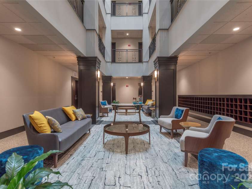 21 Battery Park Avenue, Asheville, NC 28801.  MLS# CAR4317876, YatesRealty ID 802. Reception area for building on 1st level