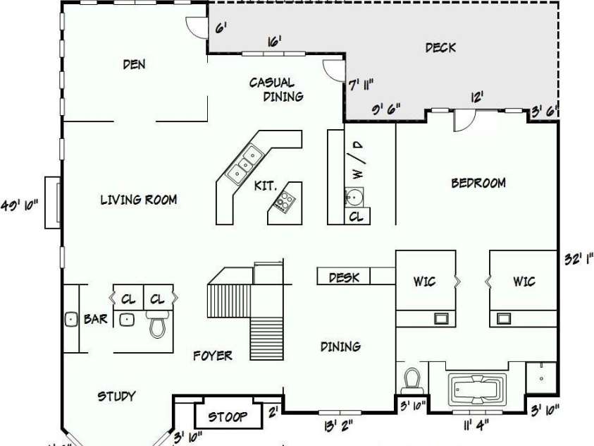 308 41st Avenue Place, Hickory, NC 28601.  MLS# CAR4219070, YatesRealty ID 8035. Main Floor