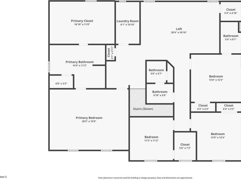 4357 Hornyak Drive, Monroe, NC 28110.  MLS# CAR4272863, YatesRealty ID 8037. Floor plan - upper