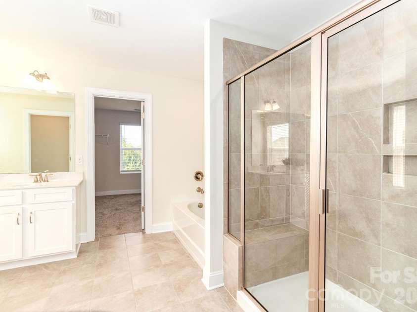 4357 Hornyak Drive, Monroe, NC 28110.  MLS# CAR4272863, YatesRealty ID 8037. Primary bathroom