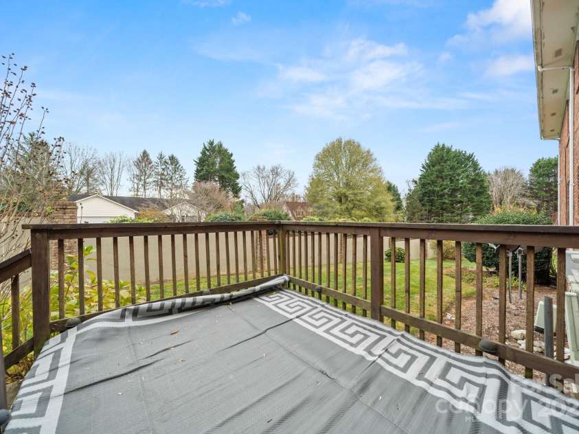 27 Capri Lane, Hendersonville, NC 28791.  MLS# CAR4323104, YatesRealty ID 804. Back Deck