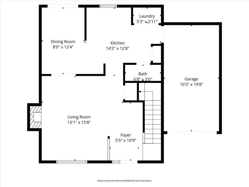 1494 Kindred Circle, Concord, NC 28027.  MLS# CAR4351536, YatesRealty ID 8040. Downstairs Floor Plan