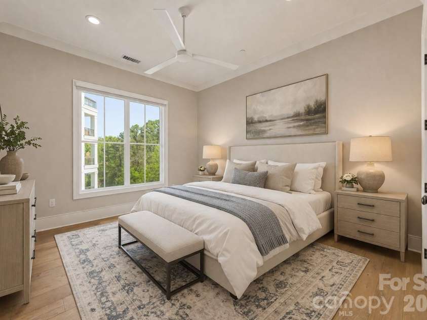 19329 Watermark Drive, Cornelius, NC 28031.  MLS# CAR4366392, YatesRealty ID 8051. Virtually staged 2nd bedroom