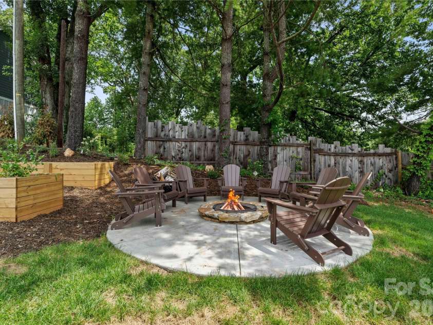 8 Heartleaf Circle, Arden, NC 28704.  MLS# CAR4364542, YatesRealty ID 8065. Community Garden Boxes & Firepit