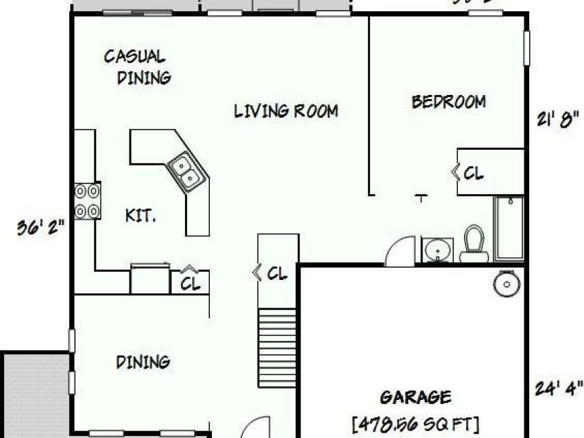 1617 Post Court, Gastonia, NC 28054.  MLS# CAR4246652, YatesRealty ID 8067. Main Level Floor Plan