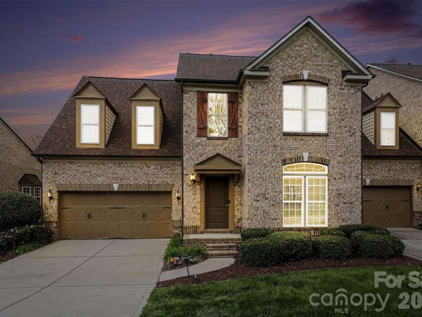 2326 Donnington Lane, Concord, NC 28027.  MLS# CAR4356967, YatesRealty ID 8071. Twilight view.