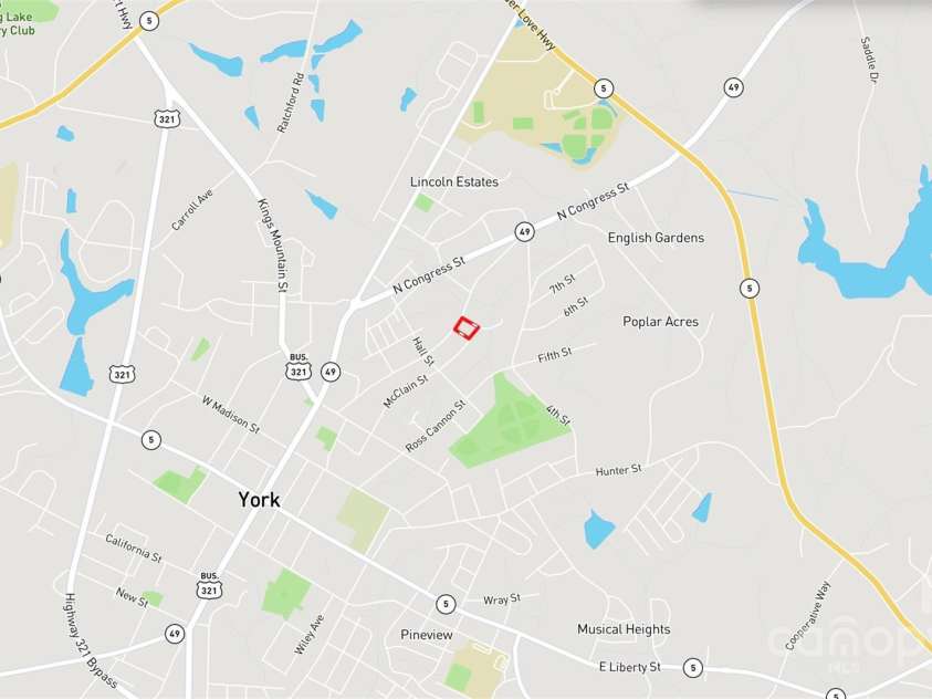 224 Charlotte Street, York, SC 29745.  MLS# CAR4246148, YatesRealty ID 8074. 