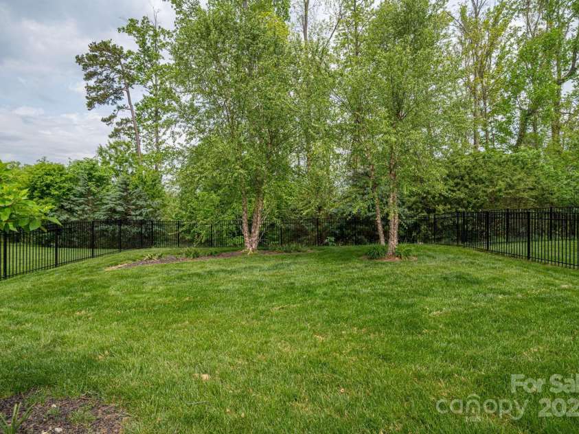 286 Hemlock Bluff Court, Denver, NC 28037.  MLS# CAR4249984, YatesRealty ID 8075. Backyard VIEW from patio and fire pit area