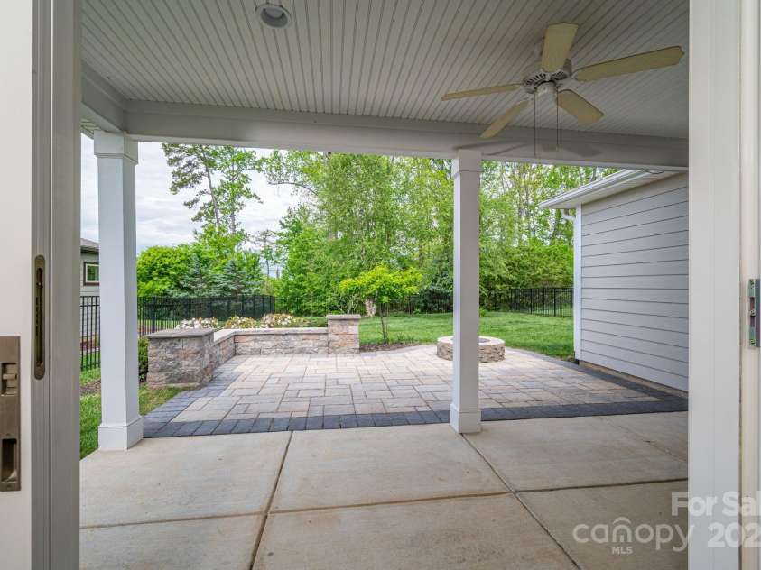 286 Hemlock Bluff Court, Denver, NC 28037.  MLS# CAR4249984, YatesRealty ID 8075. Patio & backyard from back door