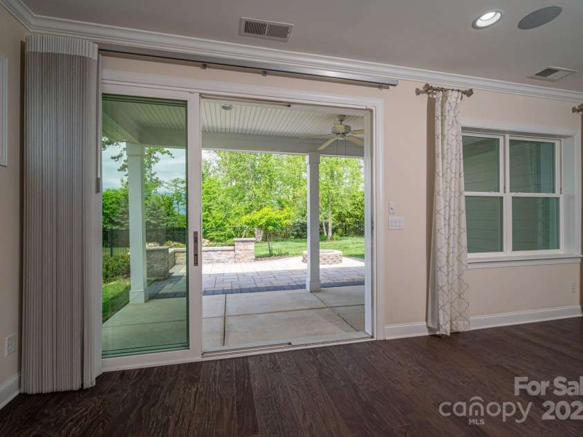 286 Hemlock Bluff Court, Denver, NC 28037.  MLS# CAR4249984, YatesRealty ID 8075. Slider door opens wide to bring the outside in