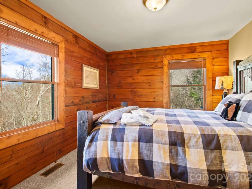 106 Dandelion Lane, Banner Elk, NC 28604.  MLS# CAR4250009, YatesRealty ID 8078. Bedroom 2 with Views