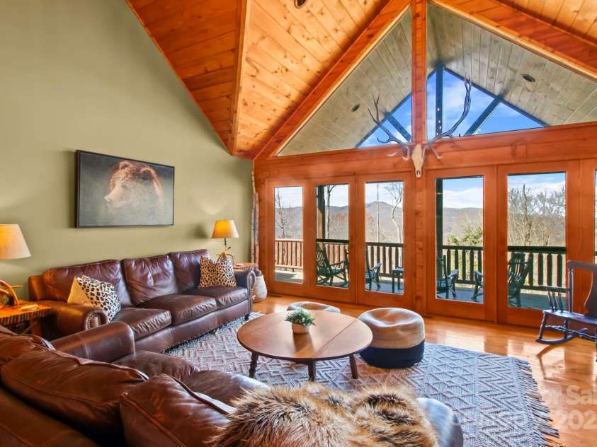 106 Dandelion Lane, Banner Elk, NC 28604.  MLS# CAR4250009, YatesRealty ID 8078. Views from the Great Room