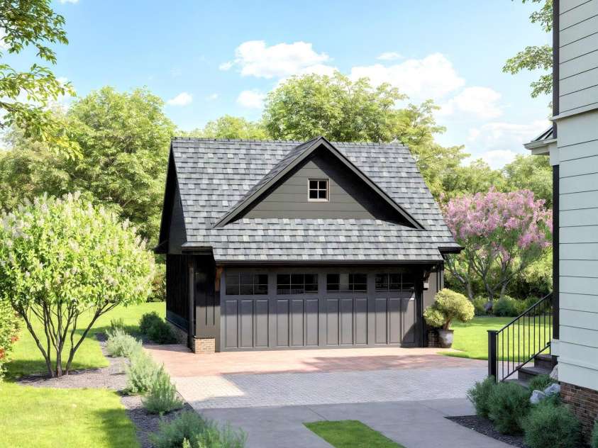 733 Charles Avenue, Charlotte, NC 28205.  MLS# CAR4323082, YatesRealty ID 808. Garage Elevation