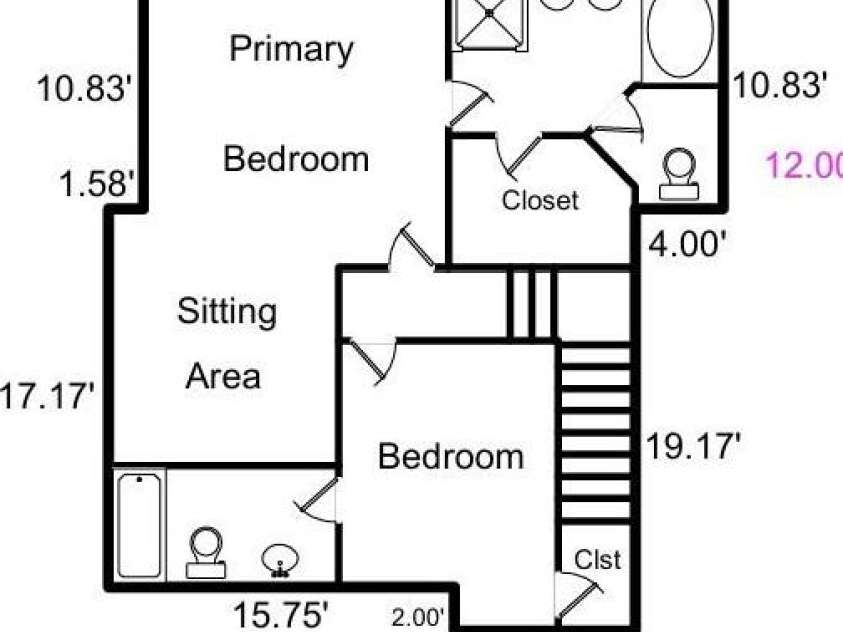 16718 Dolcetto Way, Charlotte, NC 28277.  MLS# CAR4208560, YatesRealty ID 8084. Sketch second floor