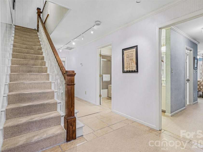 212 Deerchase Road, Shelby, NC 28150.  MLS# CAR4360105, YatesRealty ID 8095. Basement hall