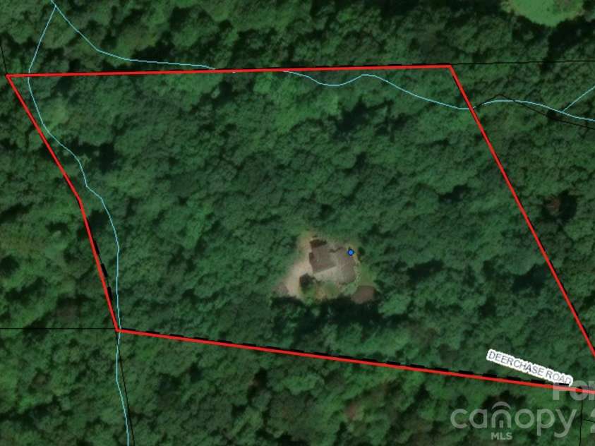 212 Deerchase Road, Shelby, NC 28150.  MLS# CAR4360105, YatesRealty ID 8095. GIS overhead with creek