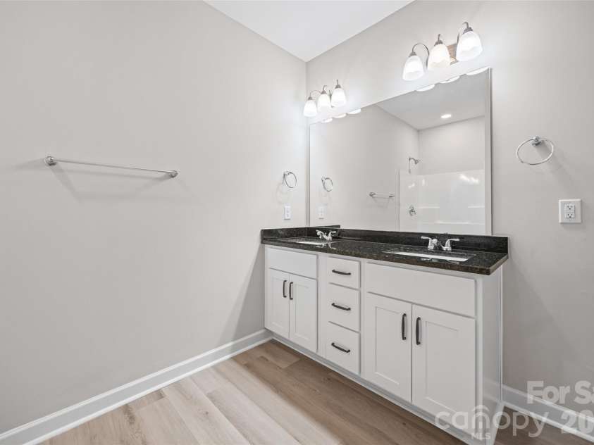 343 Oak Street, York, SC 29745.  MLS# CAR4364078, YatesRealty ID 8103. Primary Bathroom with double sink vanity
