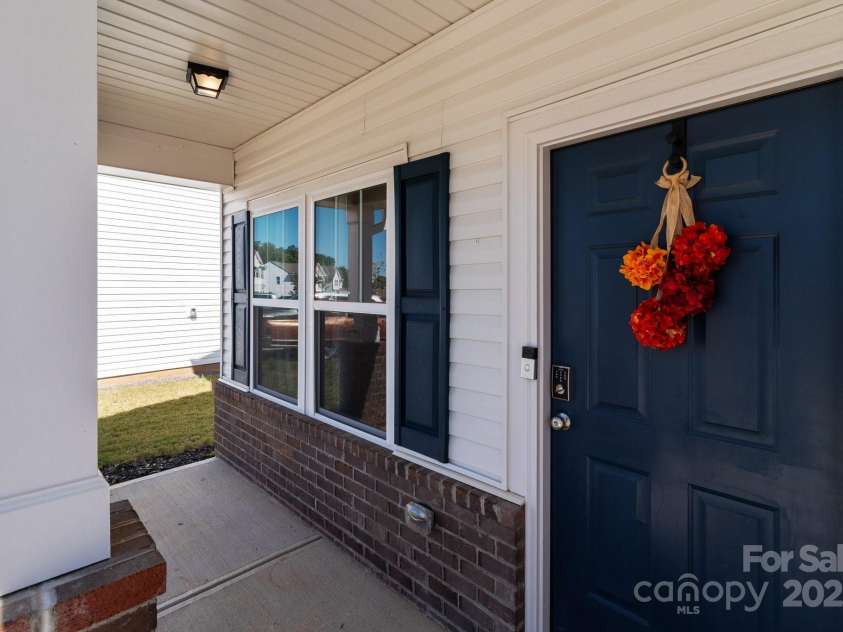 1109 Freeman View Drive, Albemarle, NC 28001.  MLS# CAR4190594, YatesRealty ID 8106. Covered front porch