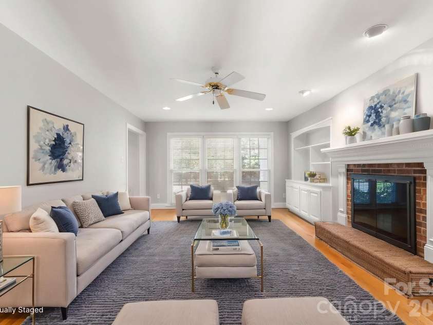 6116 Old Providence Road, Charlotte, NC 28226.  MLS# CAR4363189, YatesRealty ID 8118. Virtually staged den