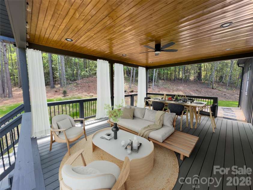 6265 Riviera Run Estates Drive, Hickory, NC 28601.  MLS# CAR4365268, YatesRealty ID 8131. Back Deck Virtual Staging 