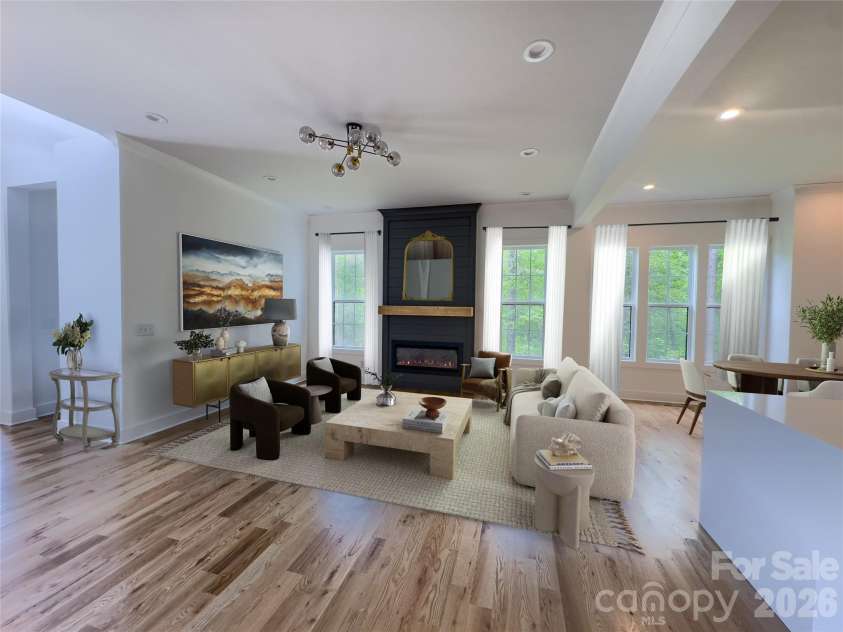 6265 Riviera Run Estates Drive, Hickory, NC 28601.  MLS# CAR4365268, YatesRealty ID 8131. Living Room Virtual Staging 