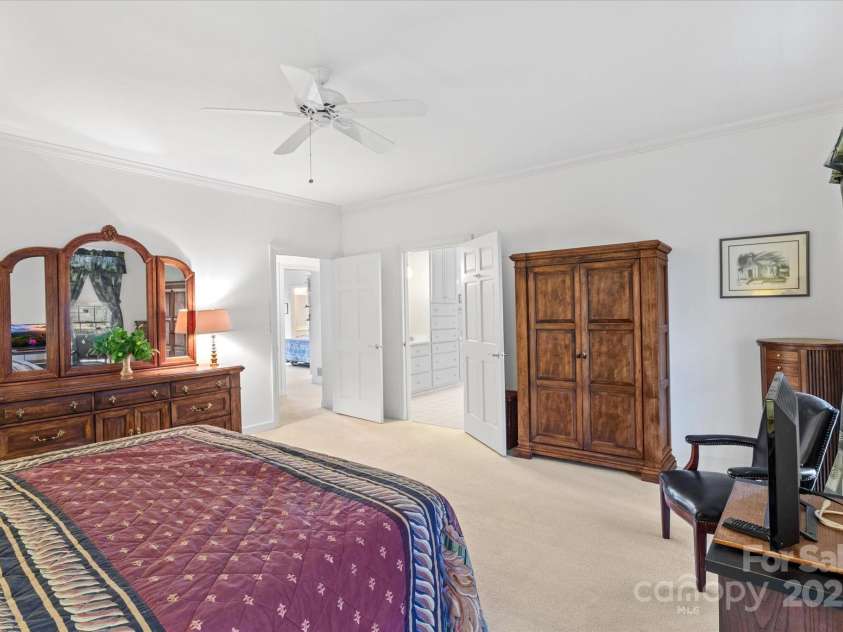 98 Fox Trail, Tryon, NC 28782.  MLS# CAR4232622, YatesRealty ID 8133. Primary bedroom.