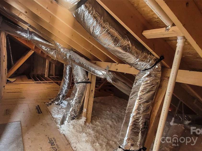 1123 Fieldstone Road, Mooresville, NC 28115.  MLS# CAR4233843, YatesRealty ID 8134. 1 of 2 Walk in Attic Storage areas