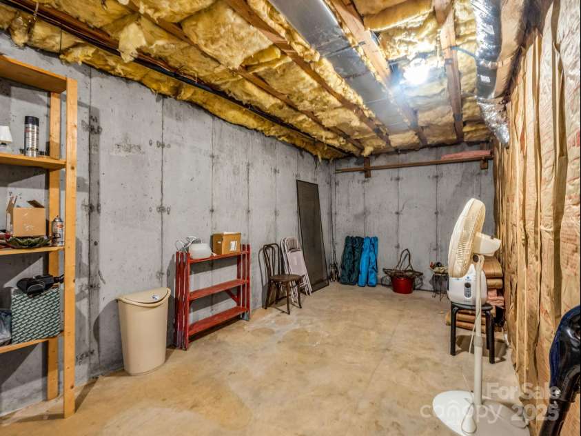780 Rixhaven Drive, Saluda, NC 28773.  MLS# CAR4246411, YatesRealty ID 8140. Basement Storage