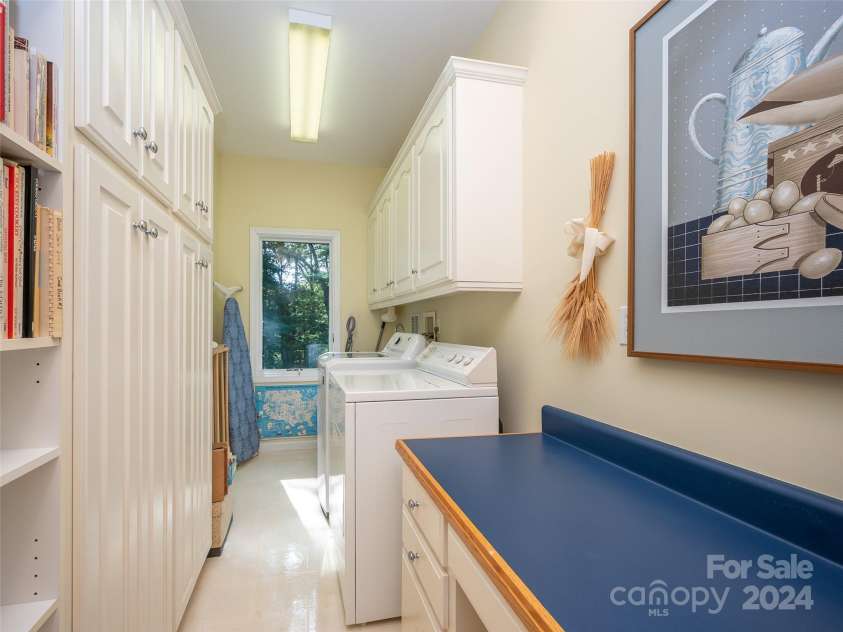 65 Winfield Cove, Saluda, NC 28773.  MLS# CAR4076540, YatesRealty ID 8151. Laundry room