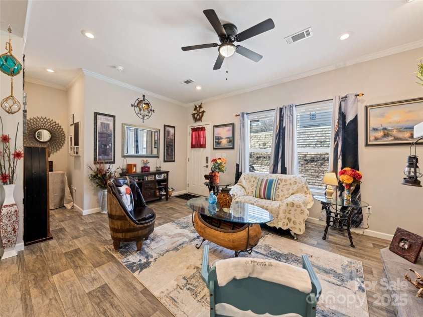 21 Swift Stream Lane, Waynesville, NC 28785.  MLS# CAR4227039, YatesRealty ID 8155. OPEN SITTING ROOM