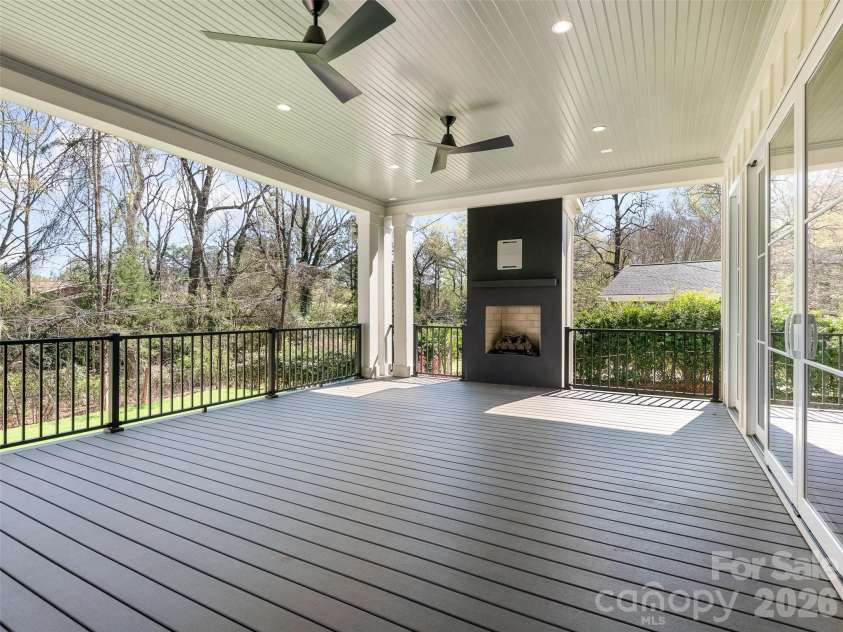 6740 Newhall Road, Charlotte, NC 28270.  MLS# CAR4394590, YatesRealty ID 8156. Covered Terrace