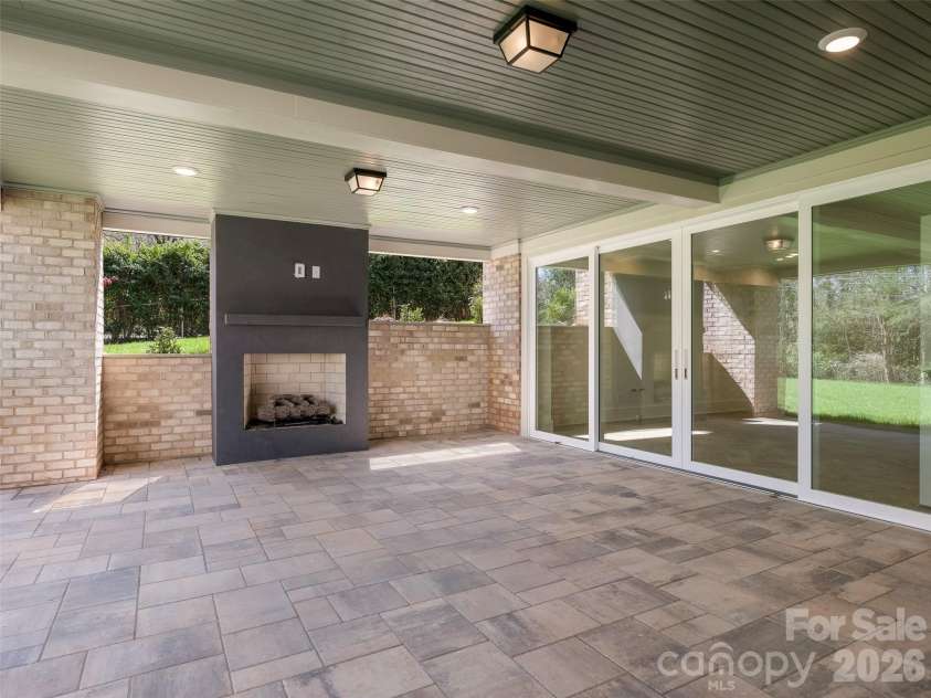 6740 Newhall Road, Charlotte, NC 28270.  MLS# CAR4394590, YatesRealty ID 8156. Covered Terrace