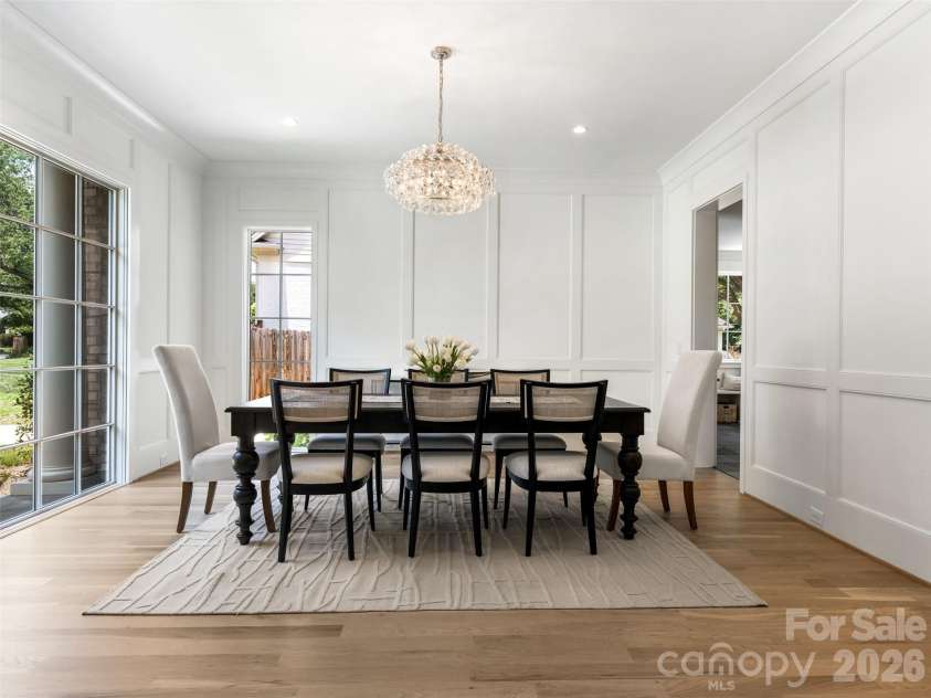 6740 Newhall Road, Charlotte, NC 28270.  MLS# CAR4394590, YatesRealty ID 8156. Dining Room