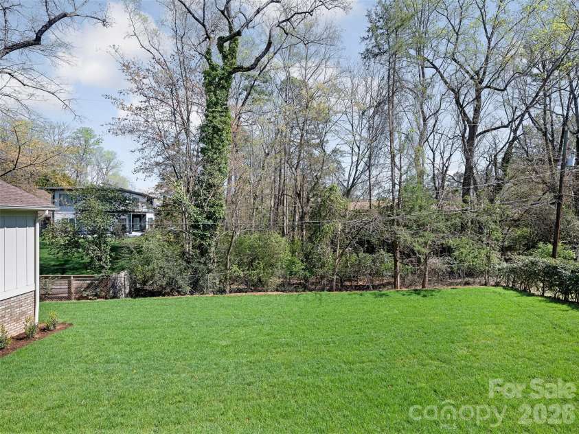 6740 Newhall Road, Charlotte, NC 28270.  MLS# CAR4394590, YatesRealty ID 8156. Rear Yard
